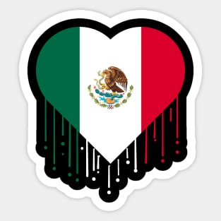 Mexican Flag Mexico Hispanic Sticker